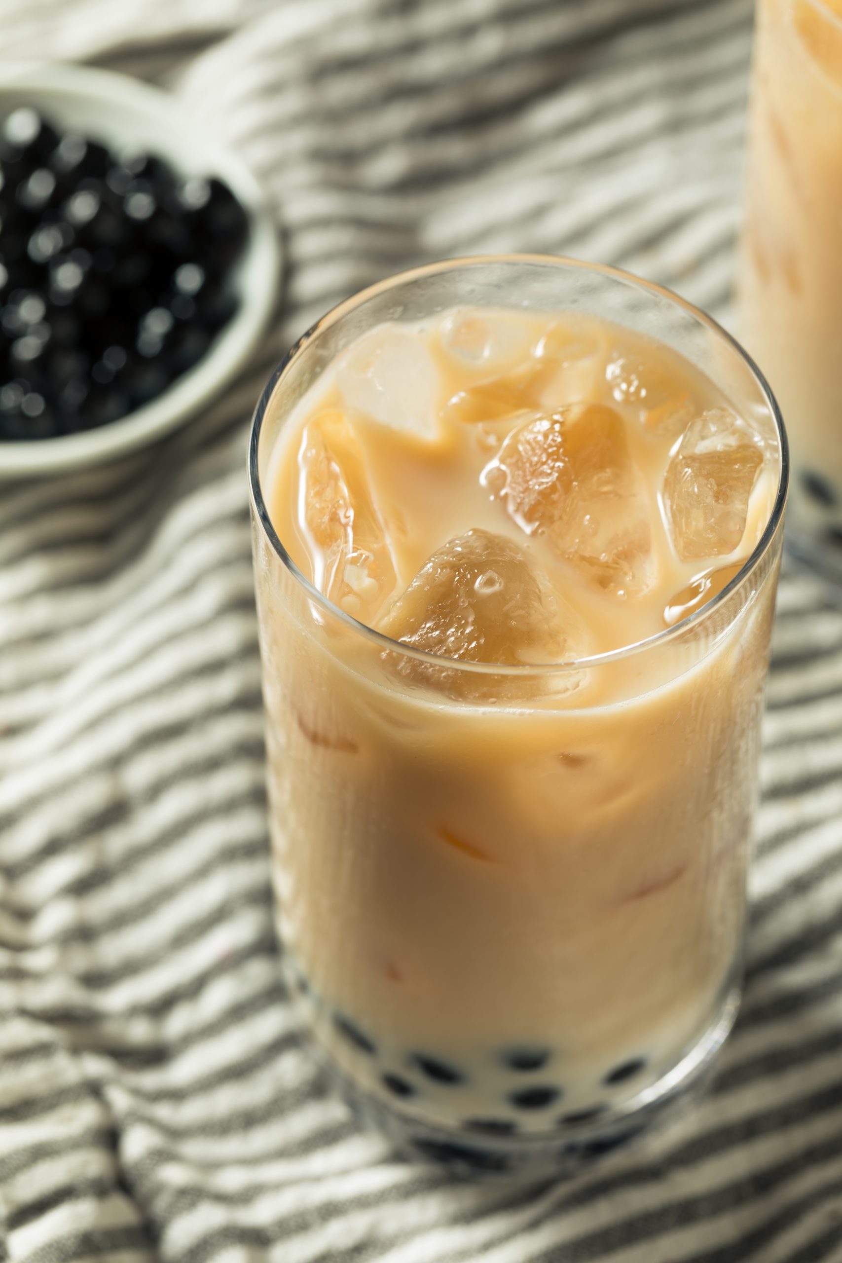 Refreshing Homemade Boba Milk Tea with Tapioca Pearls